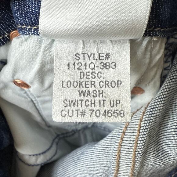 MOTHER Denim The Looker Crop Jeans in Switch It Up‎ Size 25 MSRP $210 Stretch - Picture 8 of 9